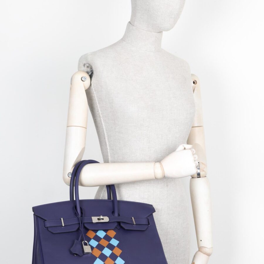 HERMÈS Birkin 35 Tressage Swift Bleu Encre | Studio Nafay