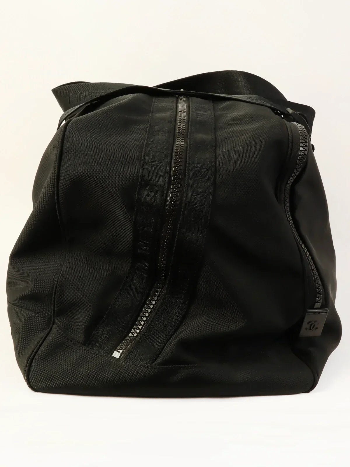 Chanel Around Made Sport Line Nylon Logo Boston Bag Black - Product Image 2