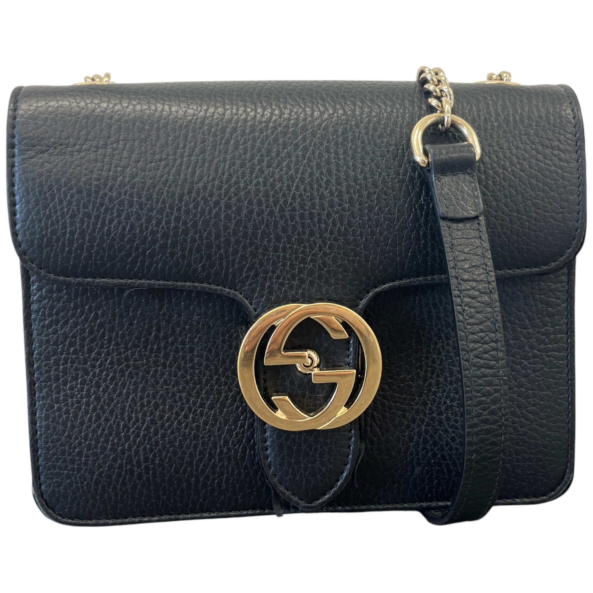 Women’s Interlocking Gg Bag Black