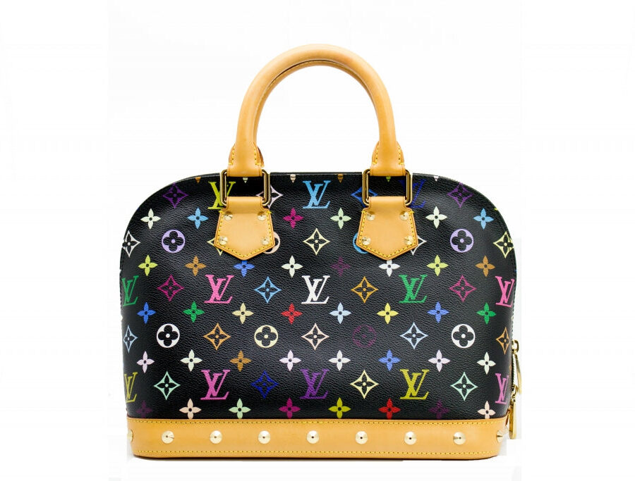 Louis Vuitton Black Monogram Multicolor Alma Black Monogram Multicolor Canvas PM Tote Bag Ghw | Studio Nafay