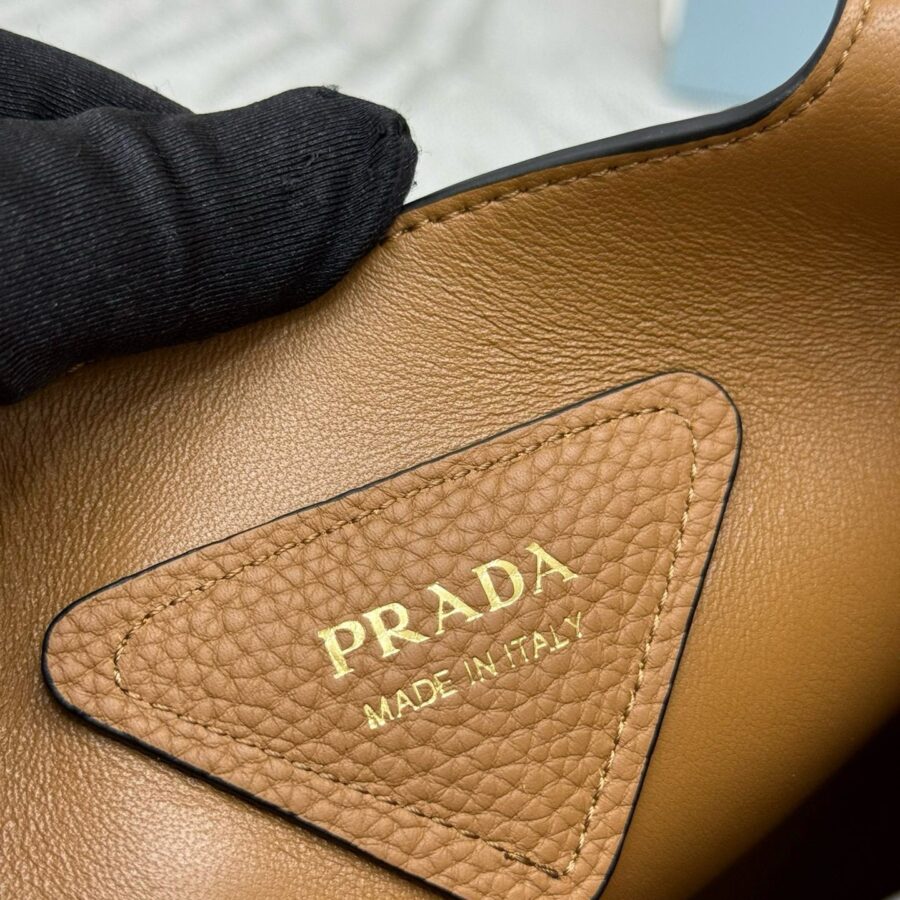 Prada Medium Leather Tote Bag Caramel Calfskin | Studio Nafay