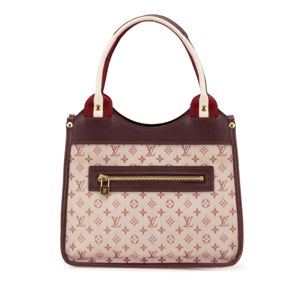 Red Louis Vuitton Monogram Mini Lin Kathleen Handbag - Product Image 2