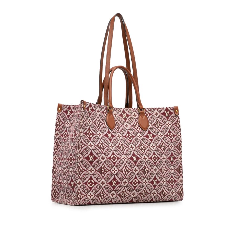Red Louis Vuitton Monogram Since 1854 Onthego GM Satchel | Studio Nafay