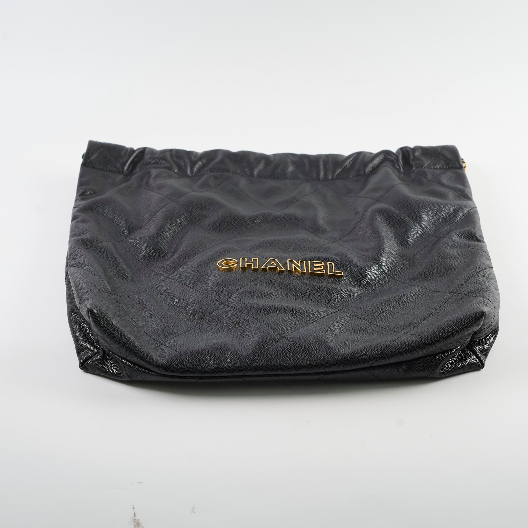Chanel Caviar Medium 22 Black Microchipped