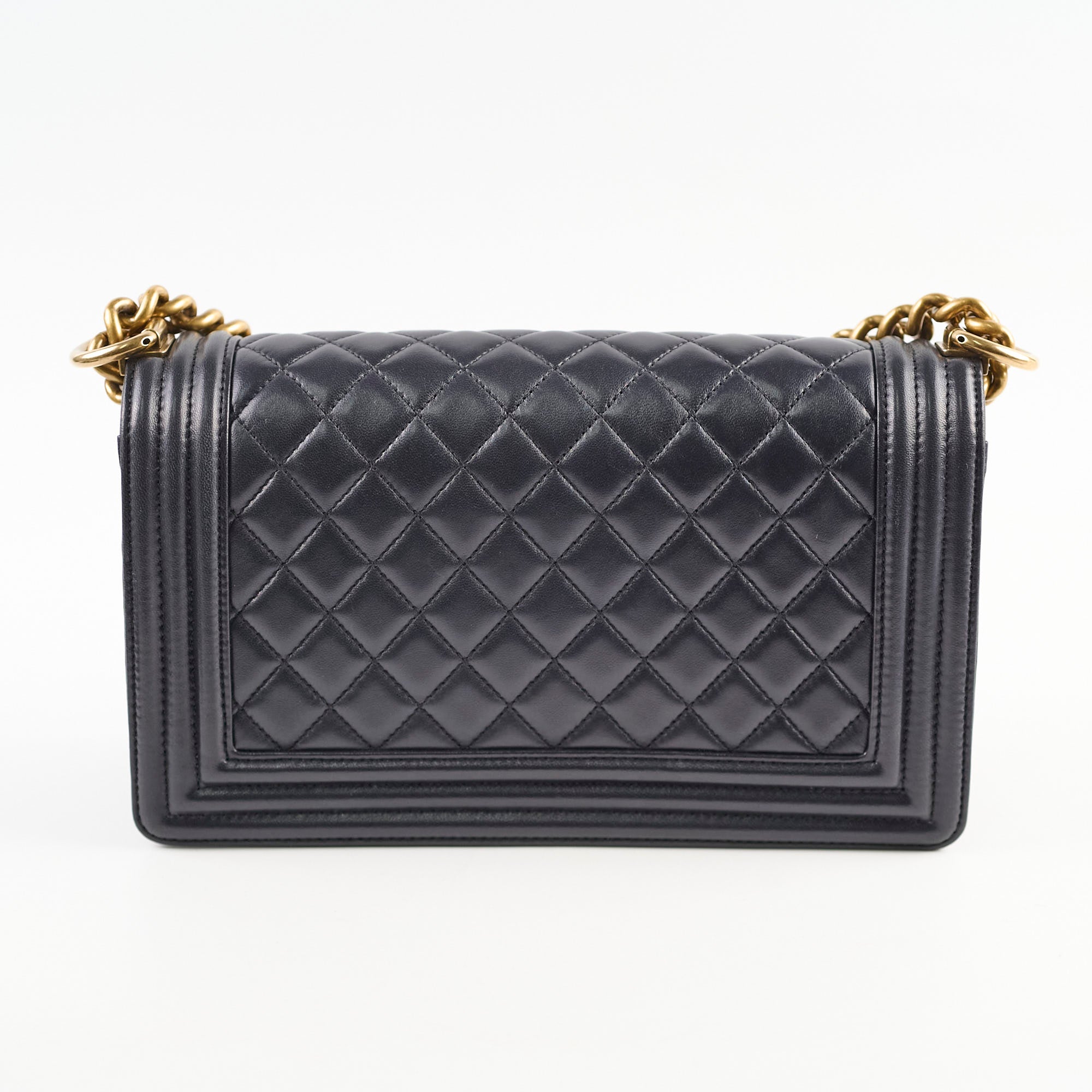 Chanel Boy Old Medium Lambskin Black