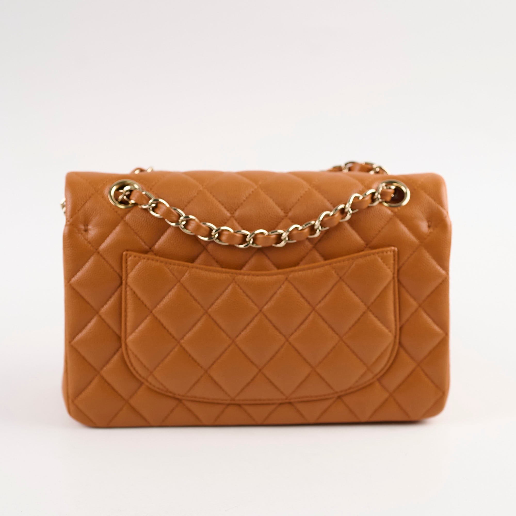 Chanel Small Classic Double Flap Caramel Caviar