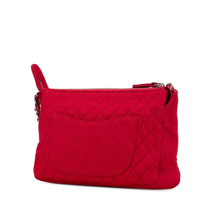 Red Chanel Quilted Jersey Hawaii Crossbody | Studio Nafay