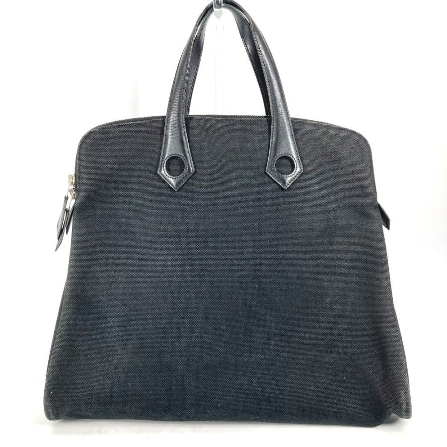 HERMES Tote Bag Toile H, Leather black Sacquibou PM mens | Studio Nafay