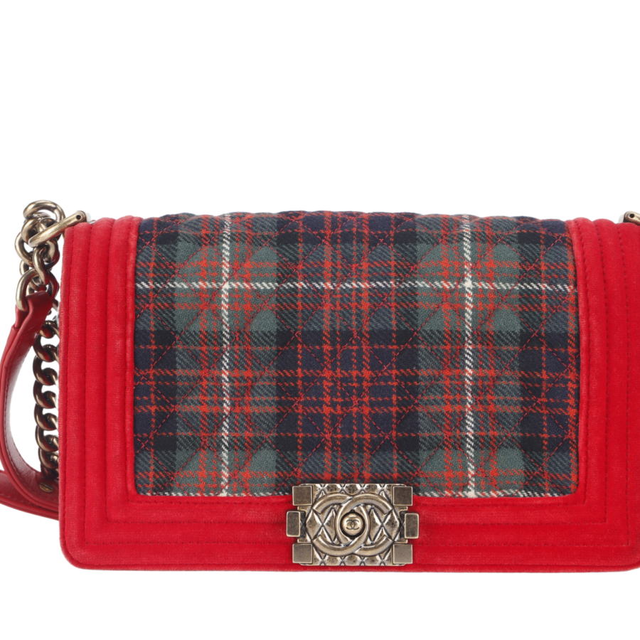 CHANEL LEBOY TWEED (1817xxxx) MULTICOLOUR CROSSBODY BAG GOLD HARDWARE NO DUST COVER | Studio Nafay
