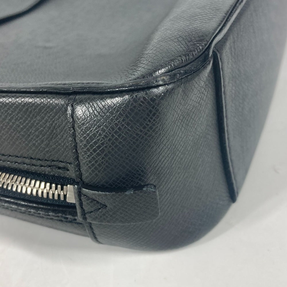 LOUIS VUITTON Business bag Taiga Leather black Taiga Neo Alexander
