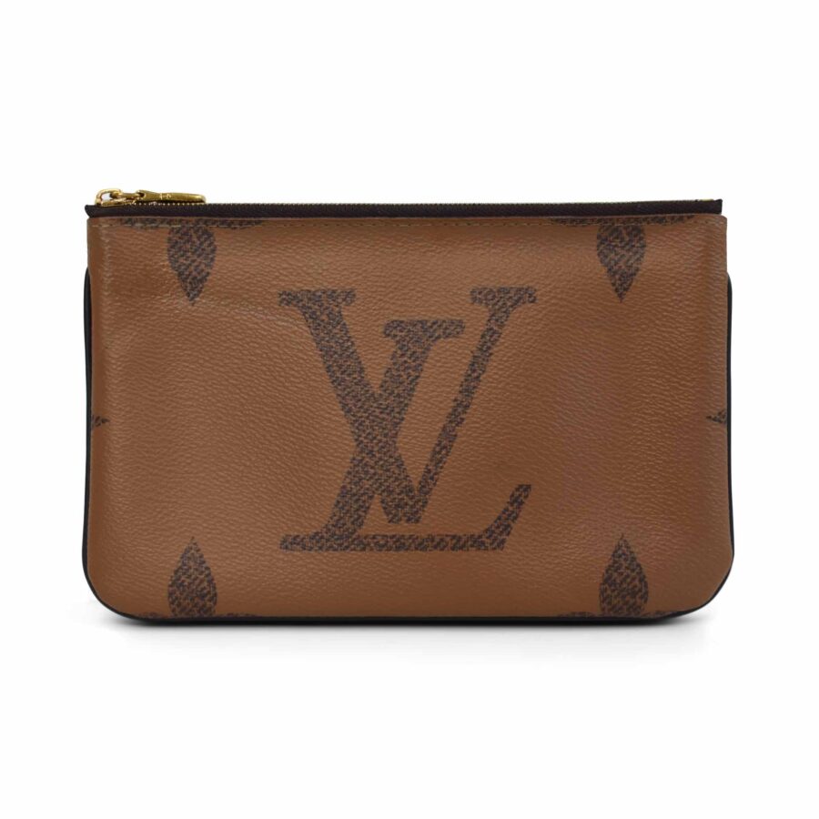 Louis Vuitton 'Reverse Monogram Double Zip Pochette' Pouch | Studio Nafay