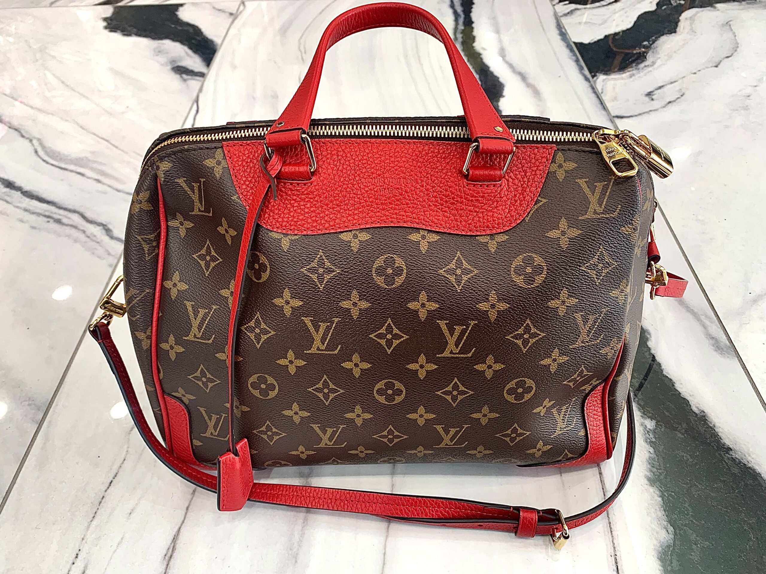LOUIS VUITTON MONOGRAM RETIRO NM CHERRY BAG