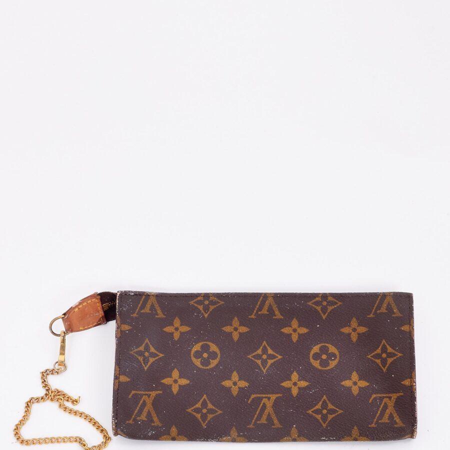Louis Vuitton Monogram Canvas Zip Pouch with Chain | Studio Nafay