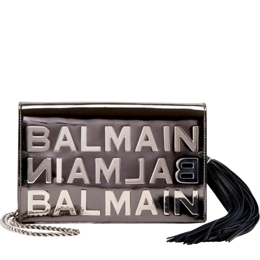 Logo Mirror Leather Crossbody Bag | Studio Nafay