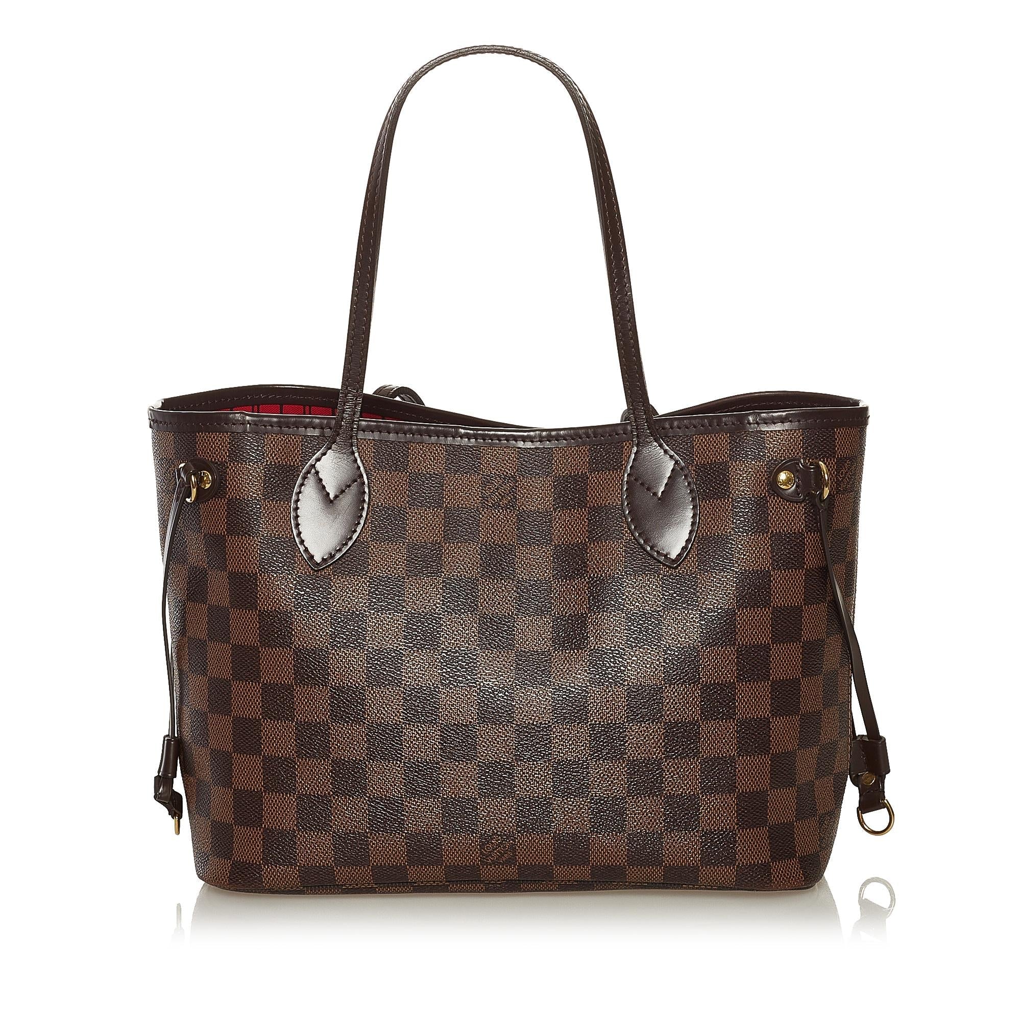 Louis Vuitton Damier Ebene Neverfull PM Tote