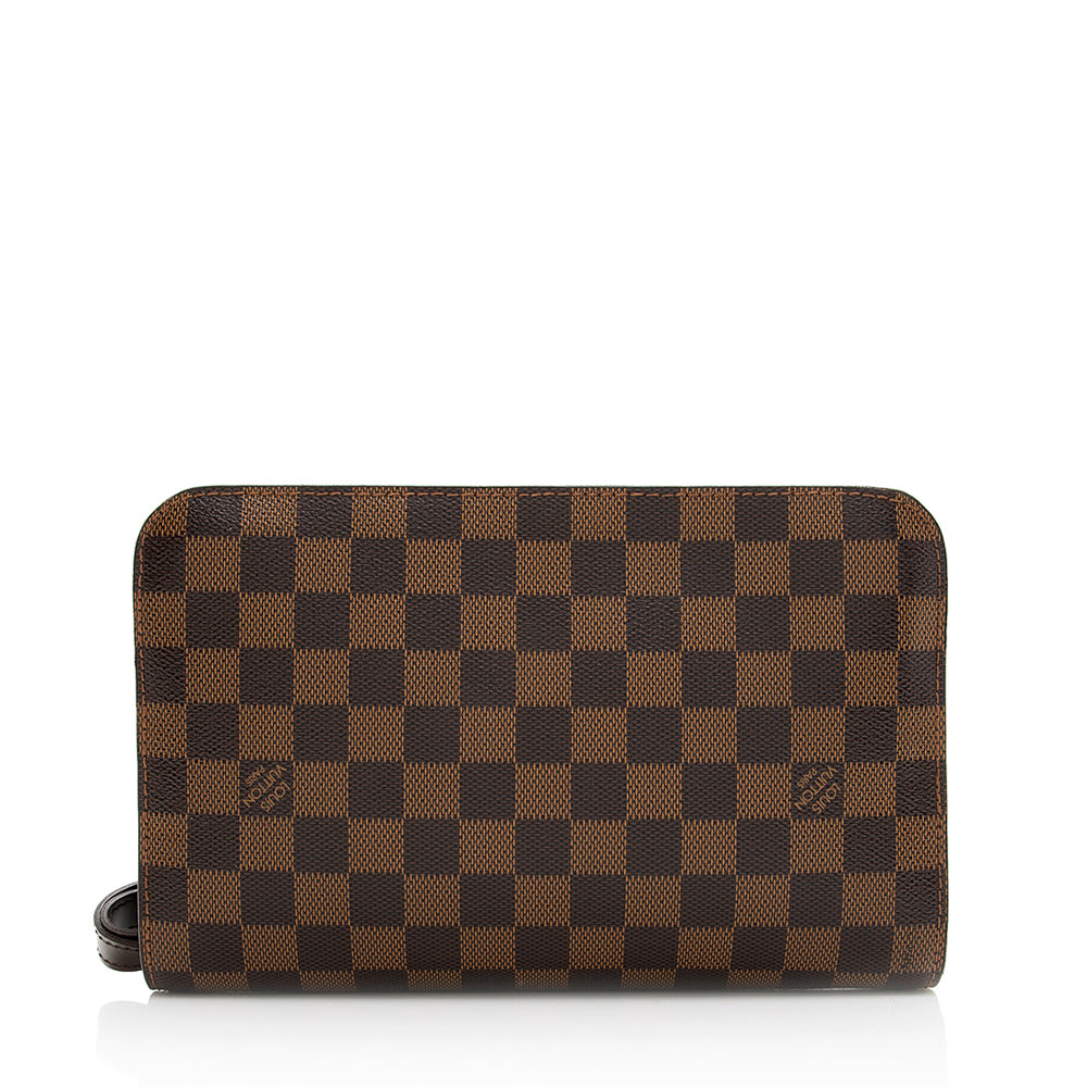 Louis Vuitton Damier Ebene Saint Louis Wristlet Clutch