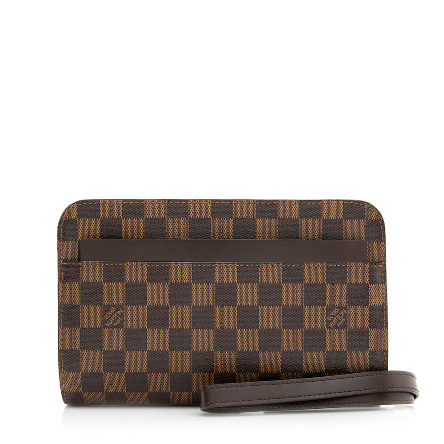 Louis Vuitton Damier Ebene Saint Louis Wristlet Clutch | Studio Nafay