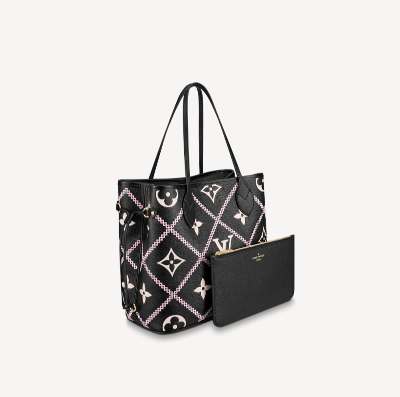 Louis Vuitton Black Neverfull LV Tote