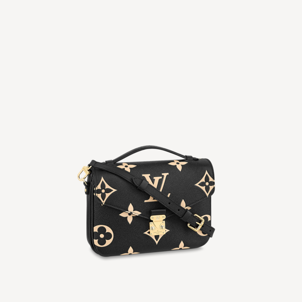 Louis Vuitton Black and Cream Pochette Metis Crossbody - Product Image 2