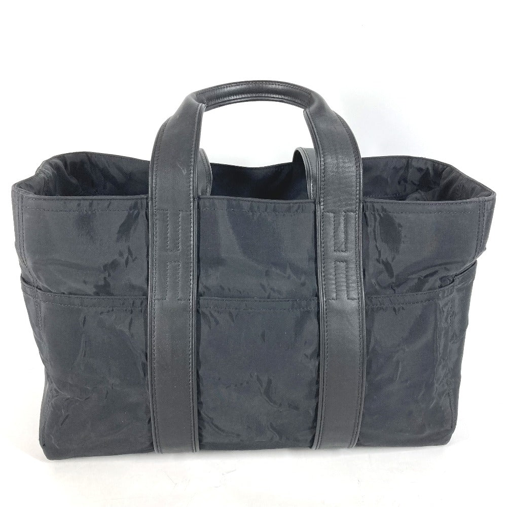 HERMES Tote Bag Nylon black Akapu Luco MM Women