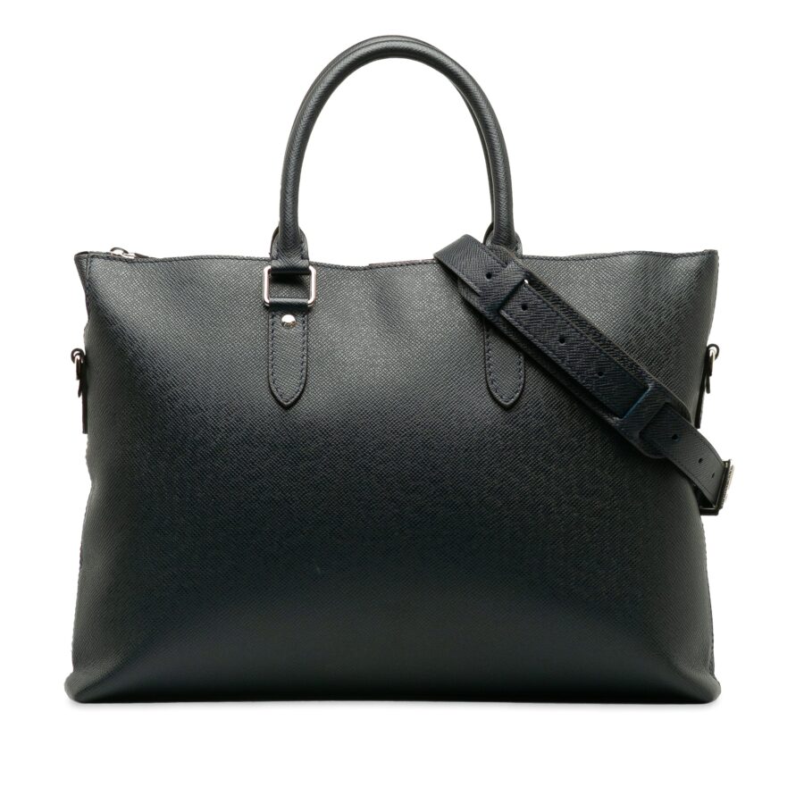 Blue Louis Vuitton Taiga Anton Soft Briefcase Business Bag | Studio Nafay