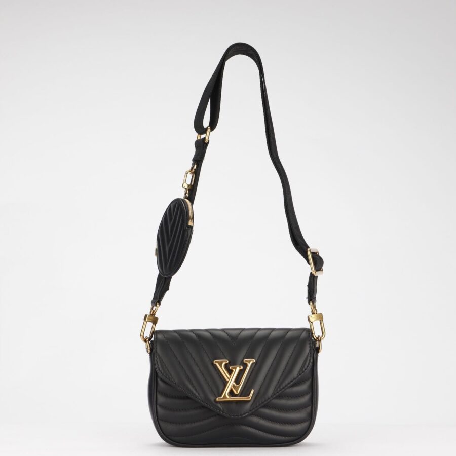 Louis Vuitton New Wave Multi Pochette ( ) Noir Color, with Strap, Chain, Dust Cover & Box Clutch | Studio Nafay