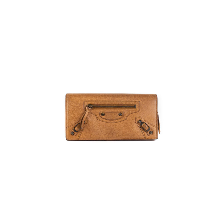 Balenciaga City Long Wallet Dark Beige | Studio Nafay
