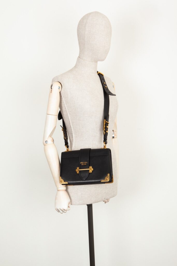 PRADA Cahier Crossbody Bag Black - Product Image 2