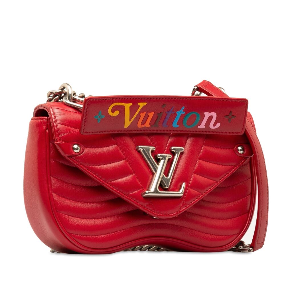 Red Louis Vuitton New Wave Chain Bag MM Satchel - Product Image 2