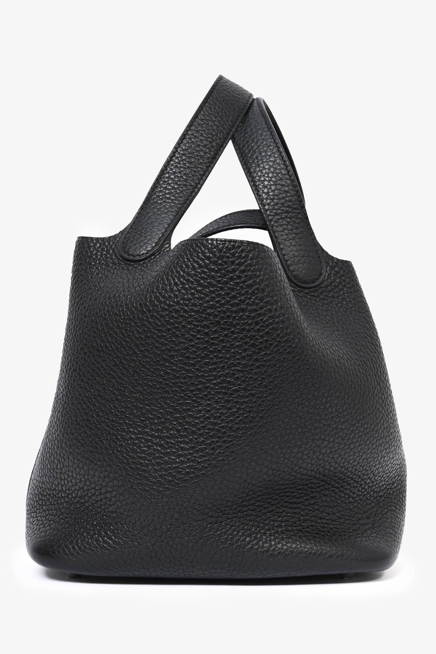 Hermès Black Clemence Leather Picotin Lock 18