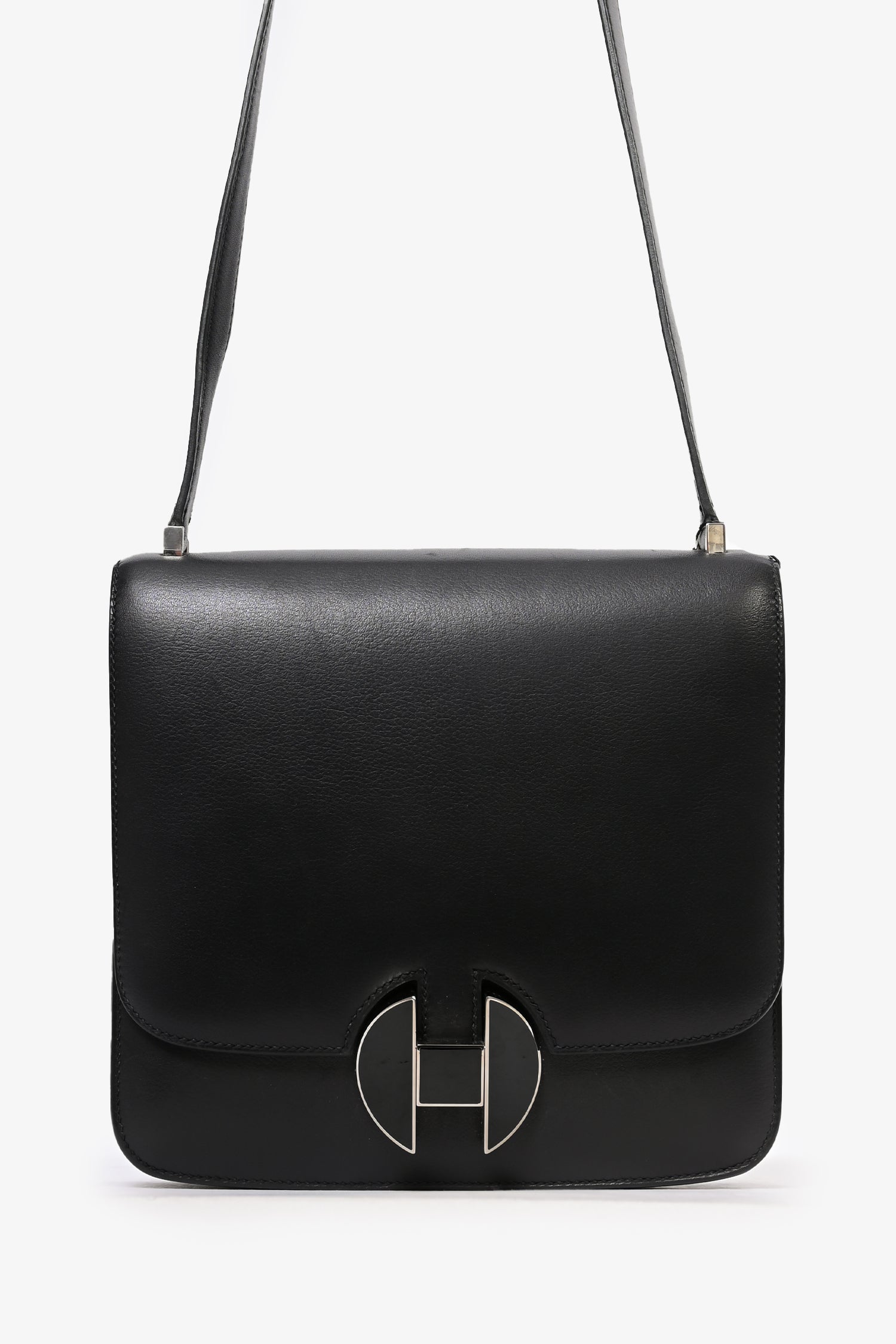 Hermès Black Evercolor Leather 20 Crossbody Bag