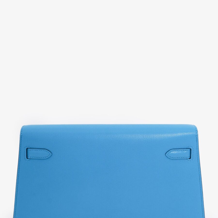 Hermès Blue Chevre Chamkila Kelly Elan Shoulder Bag | Studio Nafay