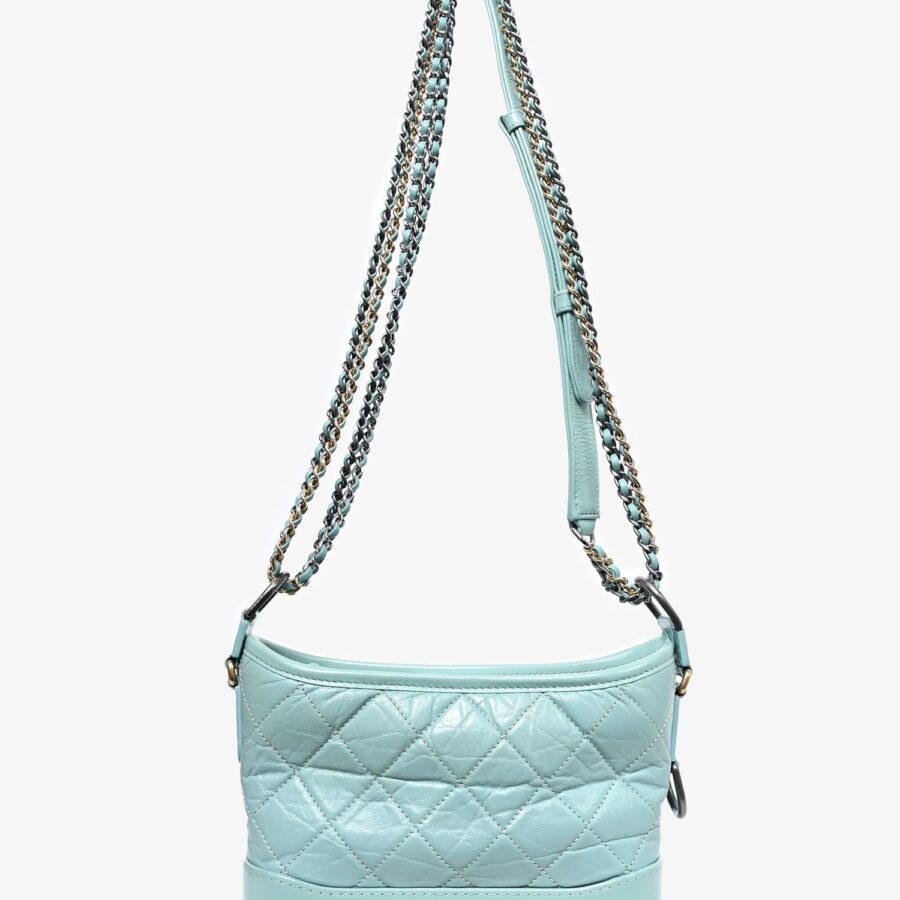Chanel Seafoam Green Quilted Small Gabrielle Shoulder Bag (As Is) | Studio Nafay