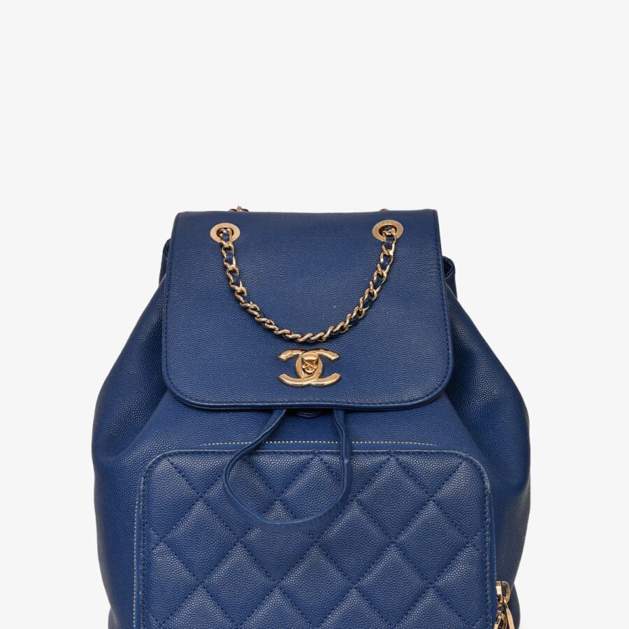 Chanel Blue Caviar Leather Business Affinity GHW Backpack | Studio Nafay