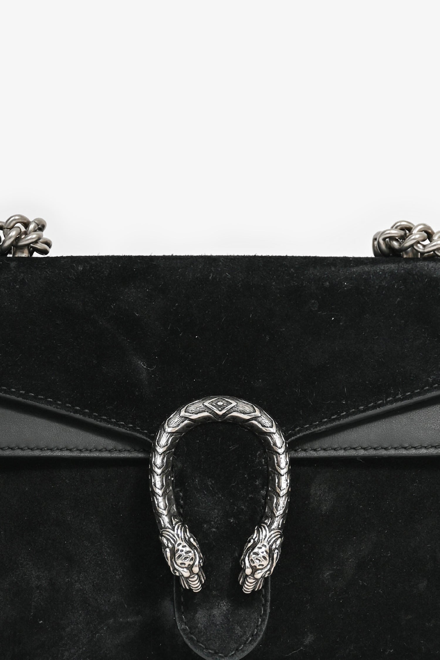 Gucci Black Suede Mini Dionysus Chain Shoulder Bag - Product Image 2