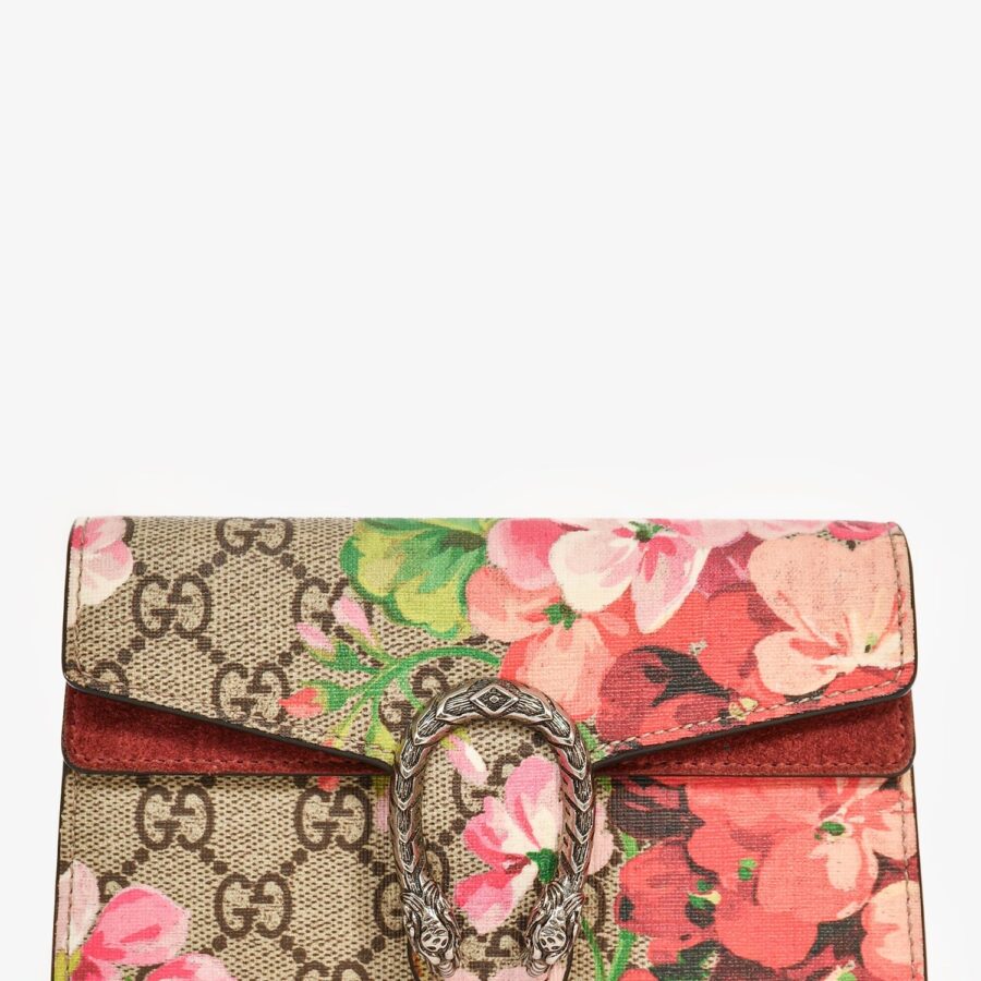 Gucci Beige GG Supreme Floral Mini Dionysus Shoulder Bag (As Is) | Studio Nafay