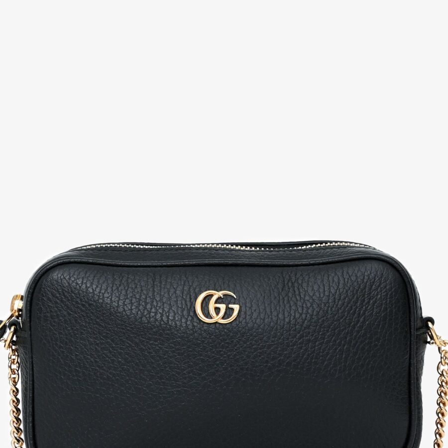 Gucci Black GG Marmont Mini Camera Bag | Studio Nafay