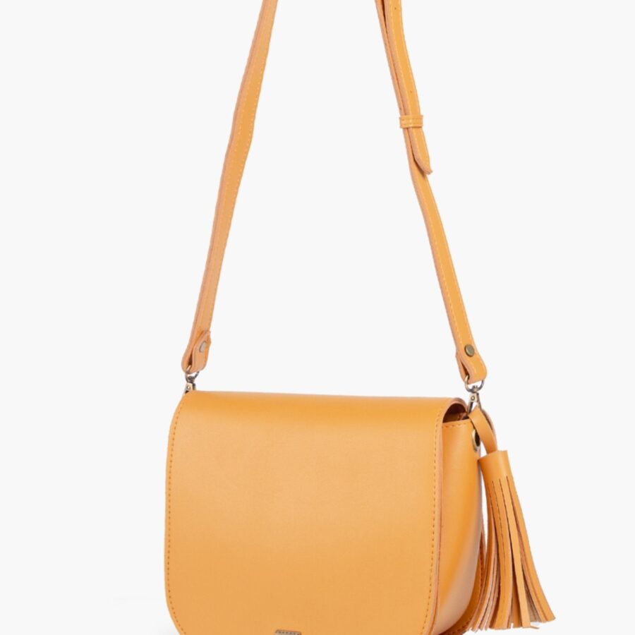 Mustard foldover saddle bag | Studio Nafay