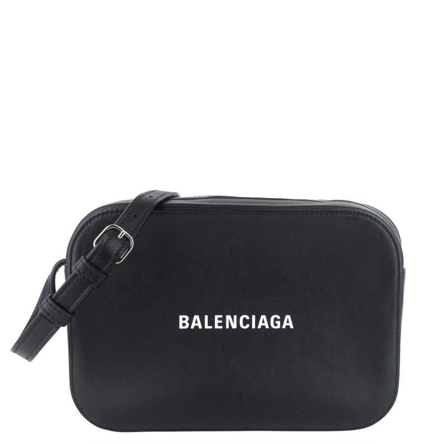 BALENCIAGA Medium Calfskin Leather Camera Bag | Studio Nafay