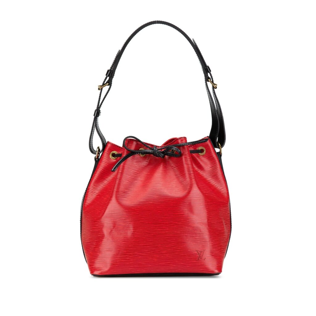 Red Louis Vuitton Epi Petit Bicolor Noe Bucket Bag - Product Image 2