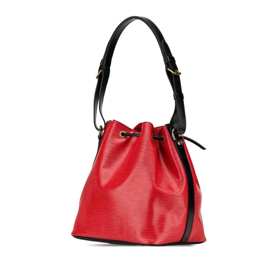 Red Louis Vuitton Epi Petit Bicolor Noe Bucket Bag | Studio Nafay