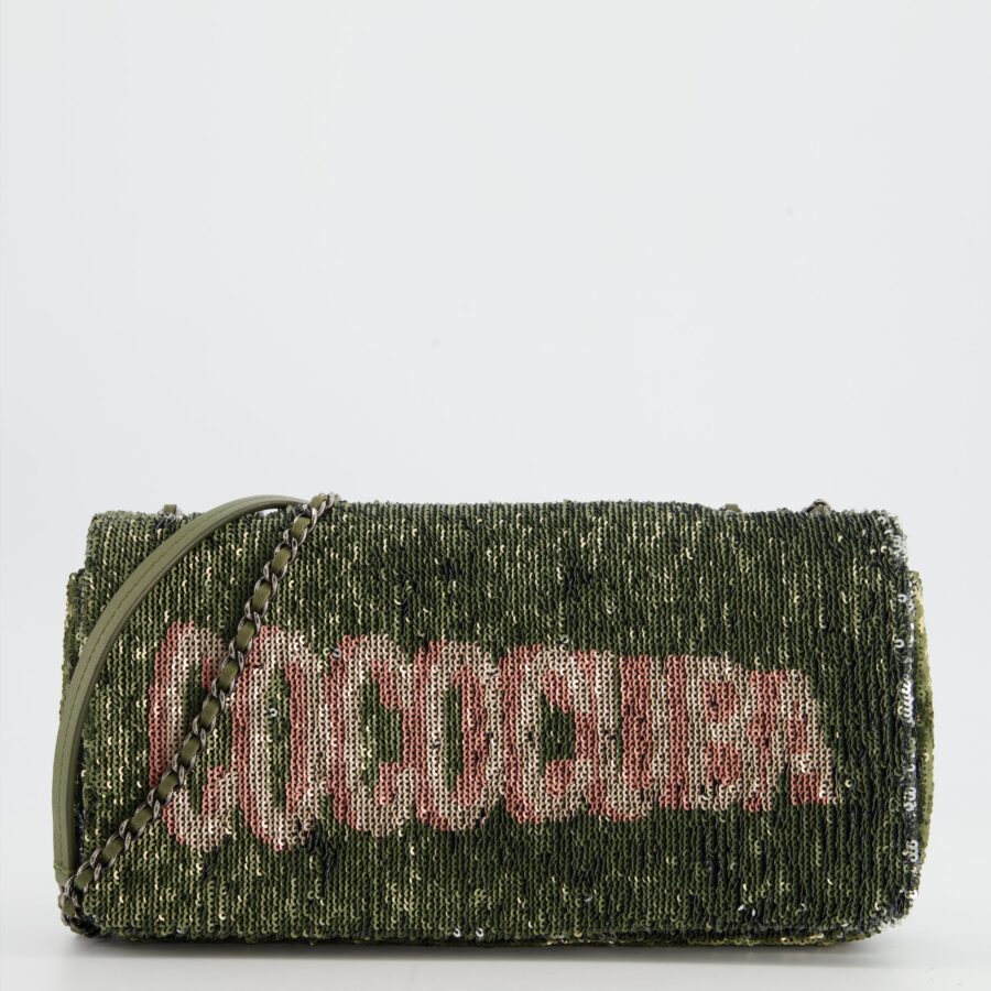 *Limited Edition* Chanel Limited Edition Khaki Sequin Coco Cuba Bag | Studio Nafay