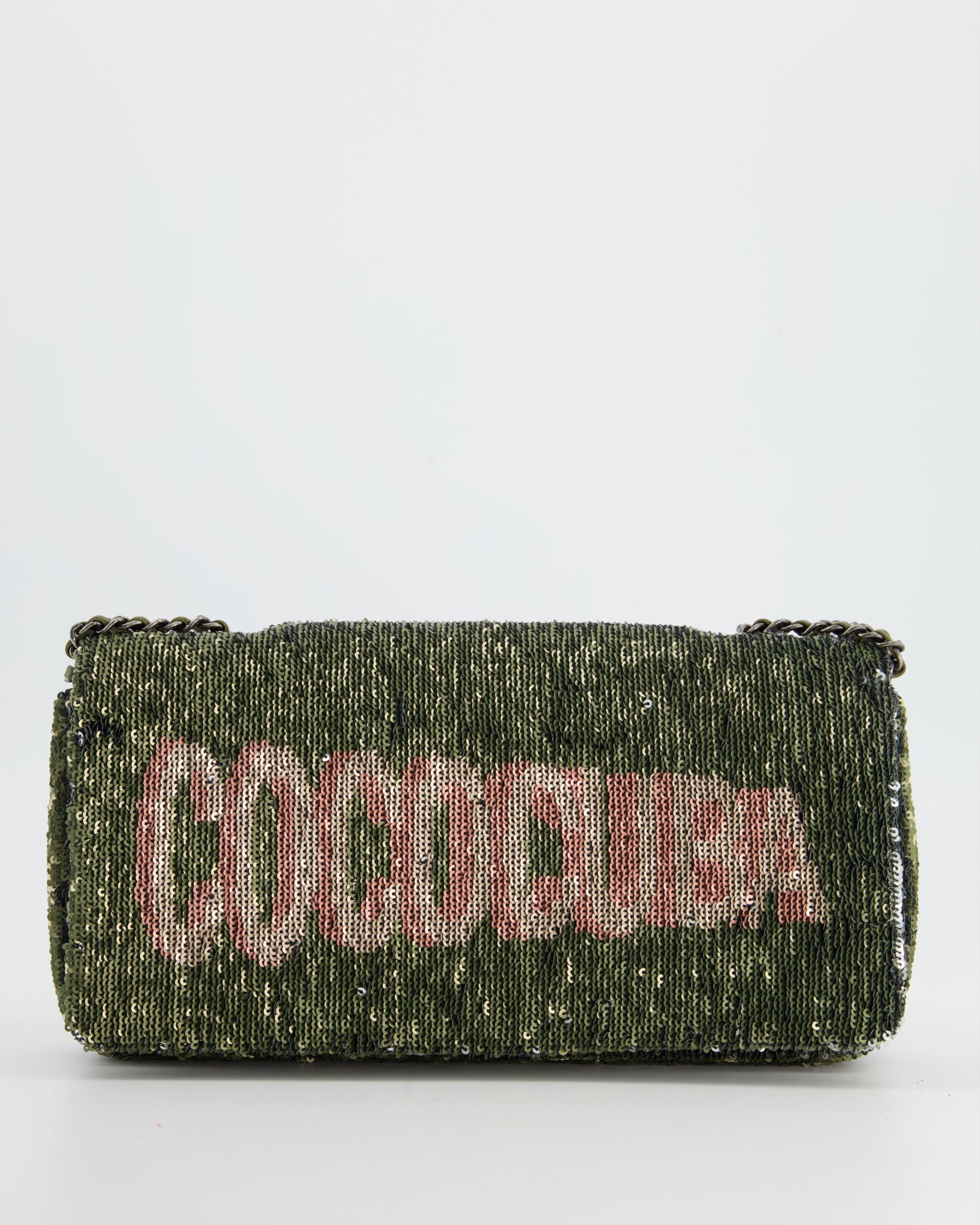 *Limited Edition* Chanel Limited Edition Khaki Sequin Coco Cuba Bag - Product Image 2