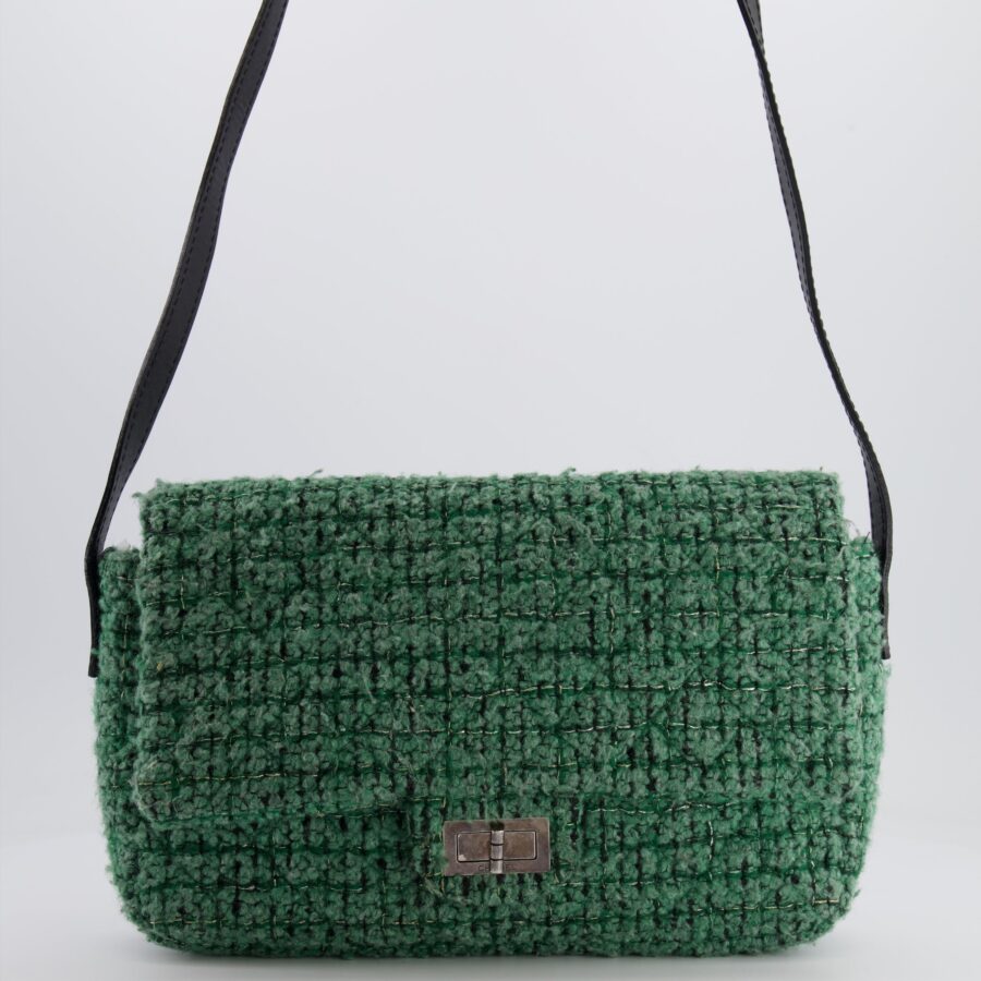 Chanel Large Green Crossbody Bag | Studio Nafay