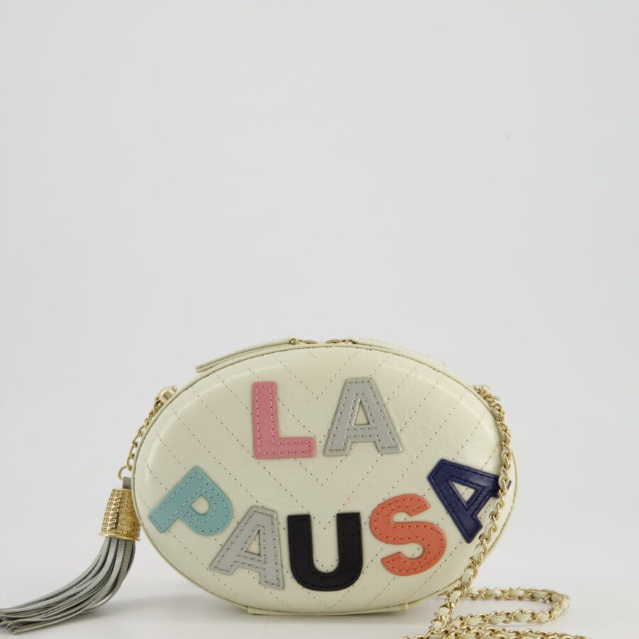 Chanel Cruise "La Pa" Crossbody Bag with Champagne Gold Hardware and Tassel Detail | Studio Nafay