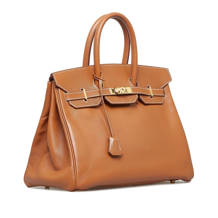 Hermes Birkin 35 Brown Courchevel Gold | Studio Nafay