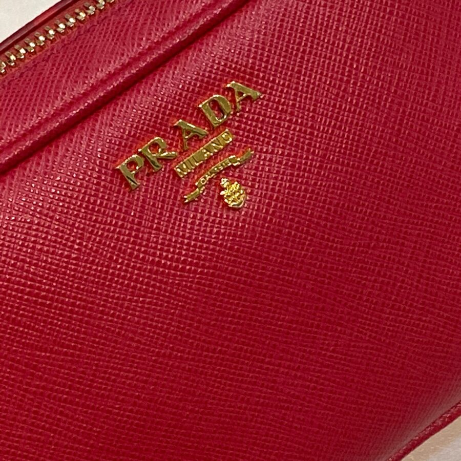 PRADA SAFFIANO LEATHER MINI CAMERA CROSSBODY BAG | Studio Nafay