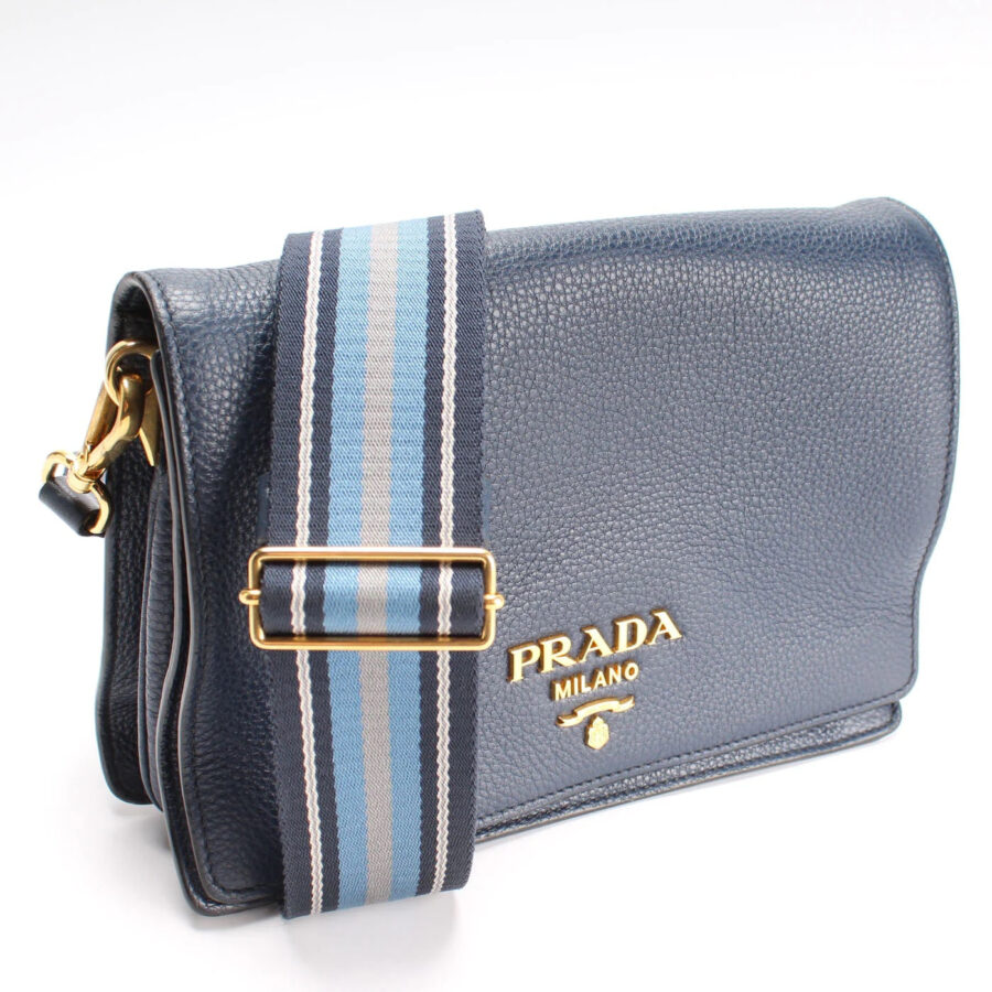 PRADA VITELLO DAINO FLAP CROSSBODY BAG | Studio Nafay