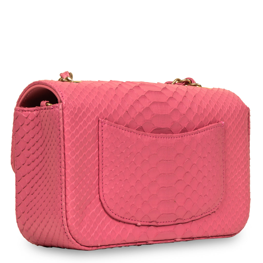 Classic Flap Bag – Mini Rectangular – Python