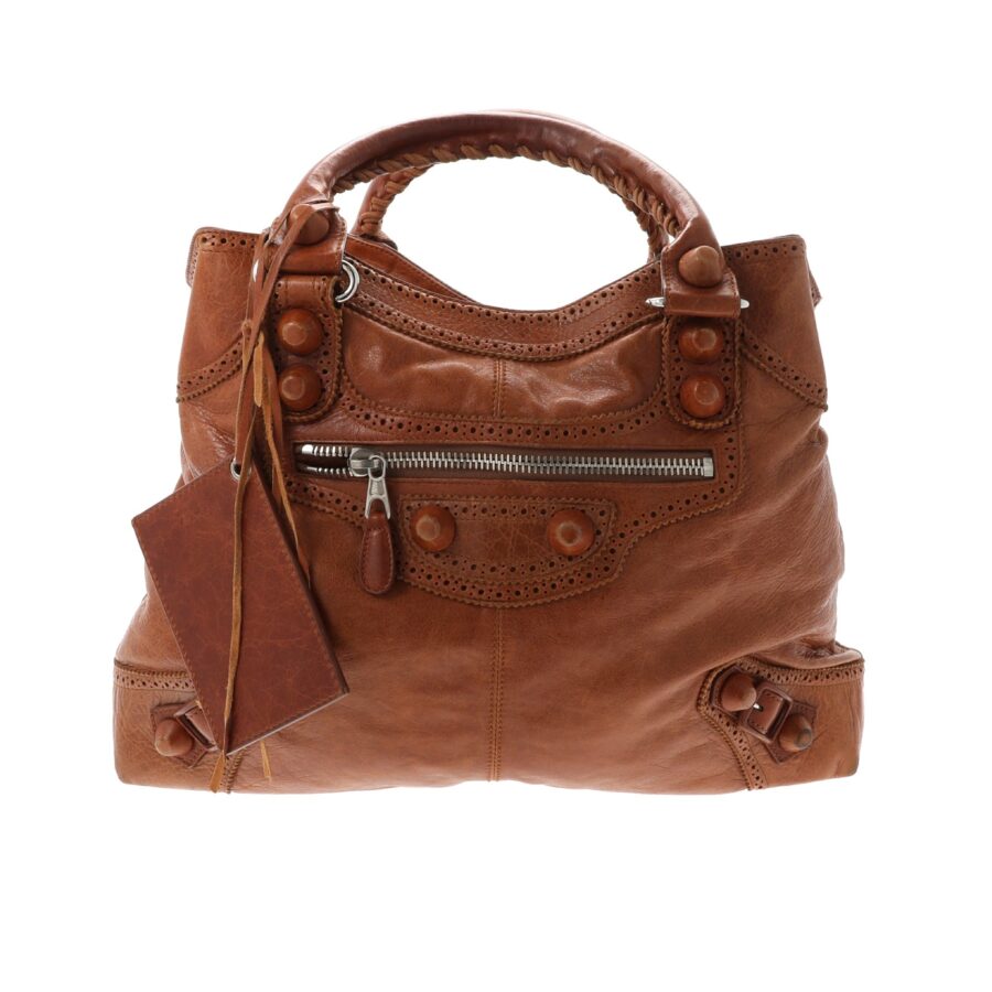 BALENCIAGA Handbag in Brown Leather | Studio Nafay